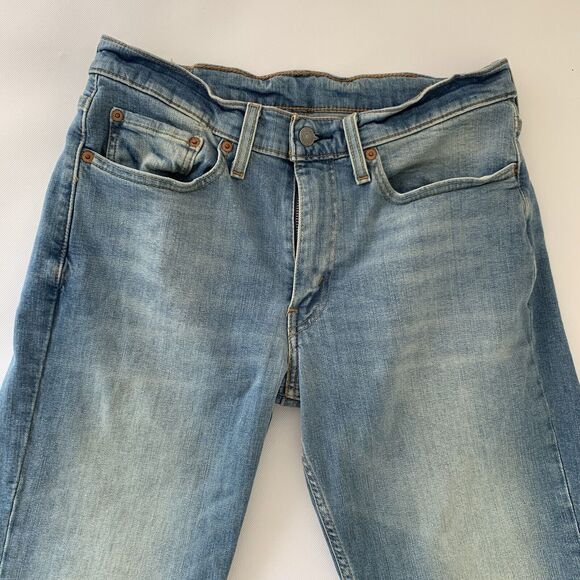 Levis 514 Jeans Men 31X32 Straight Blue Denim Stretch Casual Streetwear Normcore - Picture 4 of 12